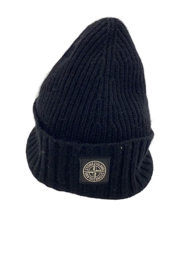 Stone island patch logo beanie - stone,
